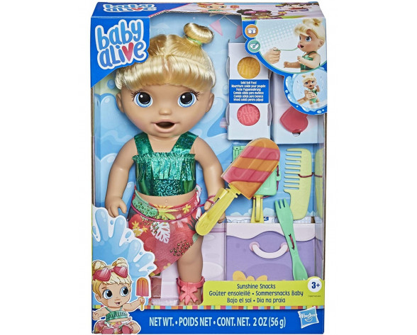 BABY ALIVE SUNSHINE SNACKS BLONDE HAIR