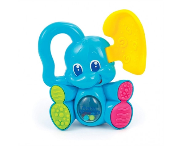 Baby Clementony Βρεφικό Παιχνίδι Κουδουνίστρα Ελεφαντούλης Κου Κου