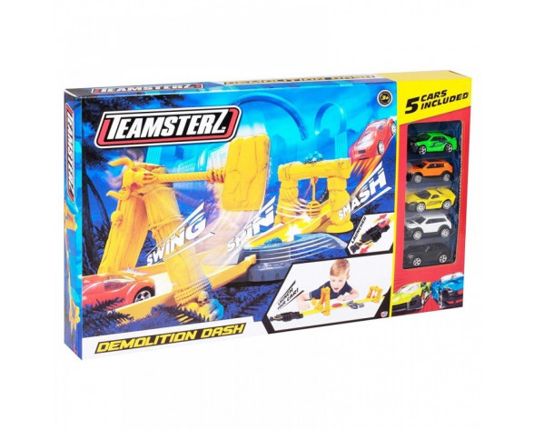 TEAMSTERZ DEMOLITION DASH ΠΙΣΤΑ ΜΕ ΠΕΝΤΕ ΑΥΤΟΚΙΝΗΤΑ (7535-16646)