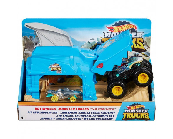 Mattel Hot Wheels Monster Trucks Shark Wreak Καρχαρίας Σετ GKY01
