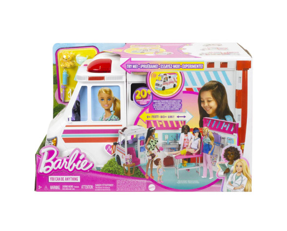 BARBIE ΚΙΝΗΤΟ ΙΑΤΡΕΙΟ/ΑΣΘΕΝΟΦΟΡΟ