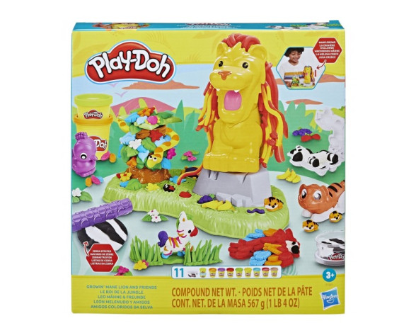PLAY-DOH GROWIN MANE LION AND FRIENDS
