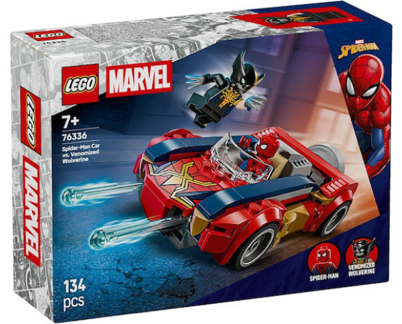 SPIDER MAN CAR VS VENOMIZED WOLVERINE