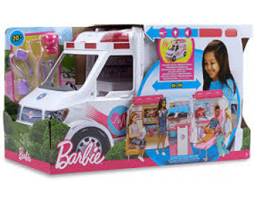 BARBIE ΚΙΝΗΤΟ ΙΑΤΡΕΙΟ-ΑΣΘΕΝΟΦΟΡΟ