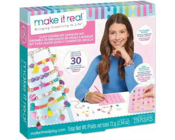 MAKE IT REAL CLAY CHARM DIY JEWELRY KIT