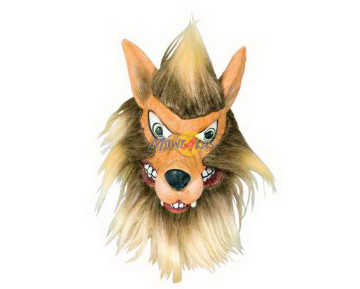 ΜΑΣΚΑ ΛΑΤΕΞ ΛΥΚΟΣ ΜΕ ΜΑΛΛΙΑ