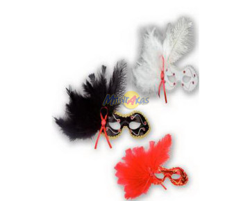 ΜΑΣΚΑ ΜΑΤΙΩΝ ΜΕ ΦΤΕΡΟ ΚΑΙ ΠΕΤΡΕΣ