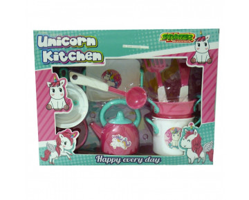 SNAINTER TOYS ΣΕΤ ΚΟΥΖΙΝΙΚΩΝ UNICORN KITCHEN 1062A