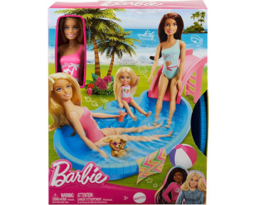 BARBIE ΕΞΩΤΙΚΗ ΠΙΣΙΝΑ ΜΕ ΚΟΥΚΛΑ