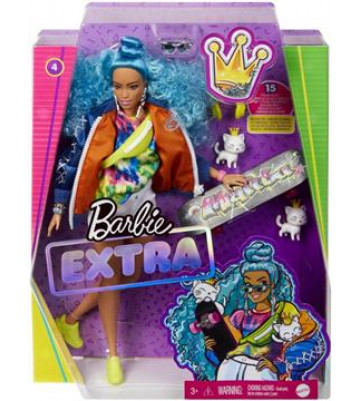 BARBIE EXTRA-BLUE CURLY HAIR